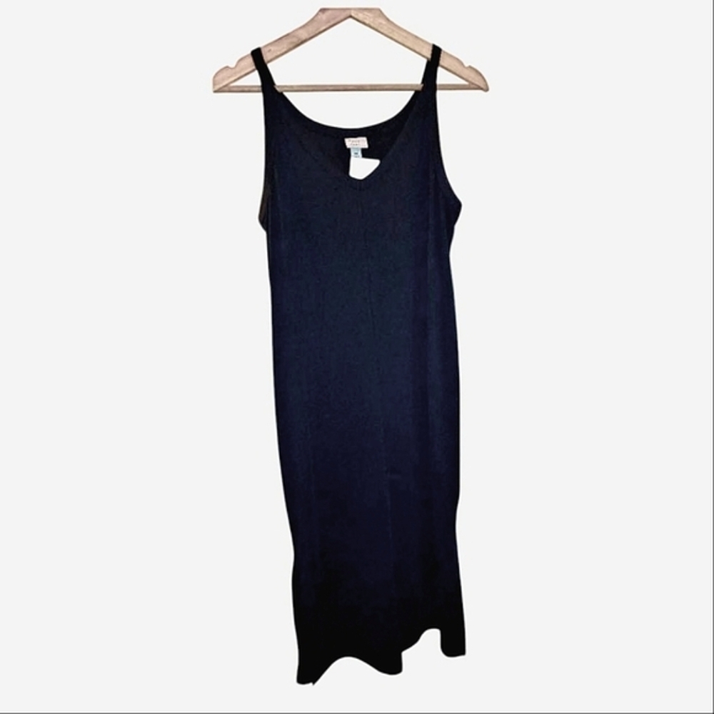 A New Day Black Slip Midi Dress